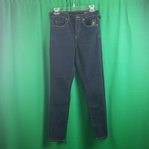 High rise skinny jeans